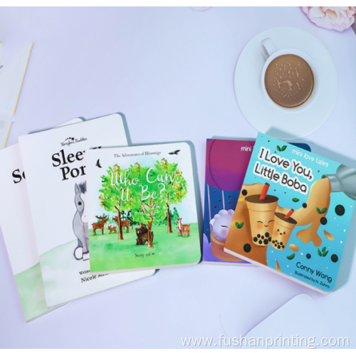 Custom Design Full color Children Board Book